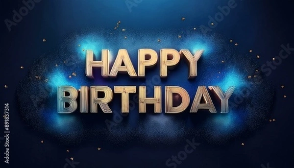 Fototapeta happy birthday, ai generated