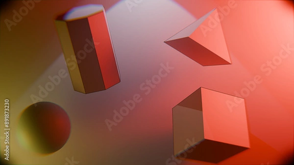 Fototapeta Geometry 3D rRnder