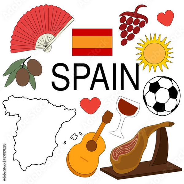 Obraz Symbols of Spain