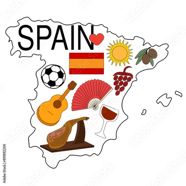 Obraz Symbols of Spain