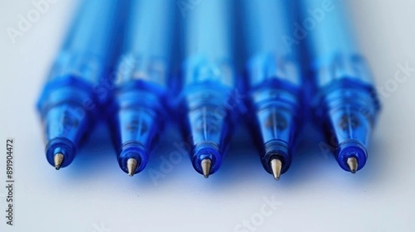 Obraz Back to school blue pens