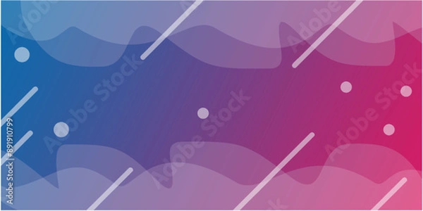 Fototapeta Abstract linear background. Modern technology, music wave background design