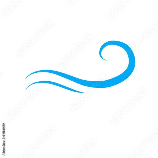 Obraz wind gust line icon