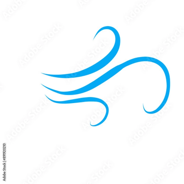 Obraz wind gust line icon