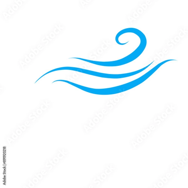 Obraz wind gust line icon