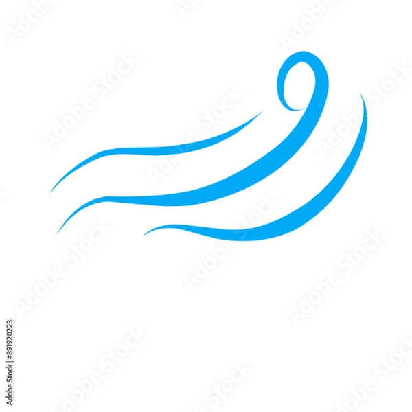 Obraz wind gust line icon