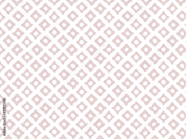 Obraz 和柄パターンのシームレスな背景壁紙素材、ピンクの鹿の子模様のベクターイラスト