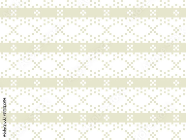 Obraz 和柄パターンの背景壁紙素材、金色のミンサー柄のベクターイラスト