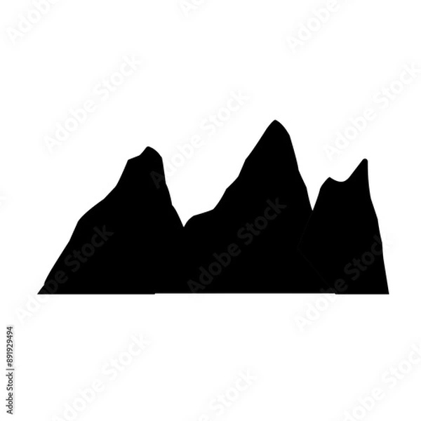 Obraz silhouette mountain