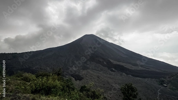 Fototapeta clouds over the mountain