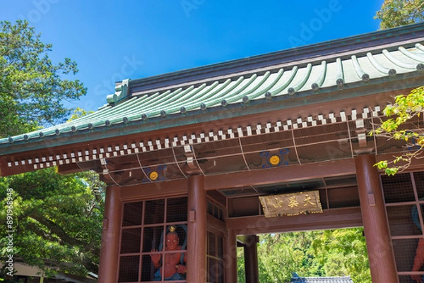 Fototapeta 鎌倉大仏殿高徳院の仁王門