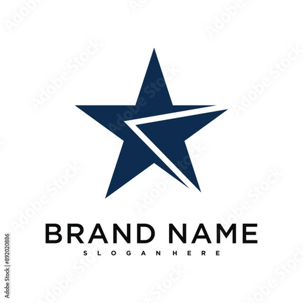 Fototapeta Abstract creative star logo design. Premium Vector
