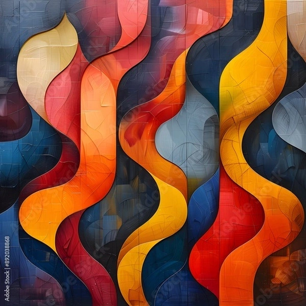 Obraz Modern Abstract Design: Generative AI Creation