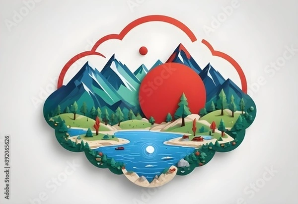 Obraz Beautiful nature landscape art