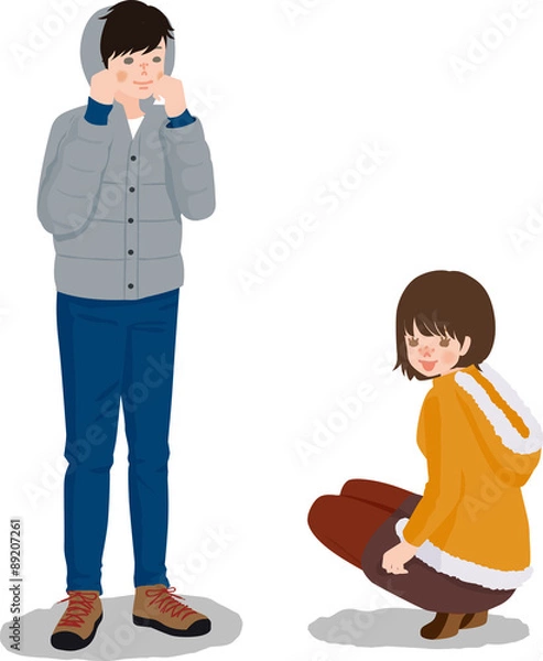 Fototapeta 雪国デート