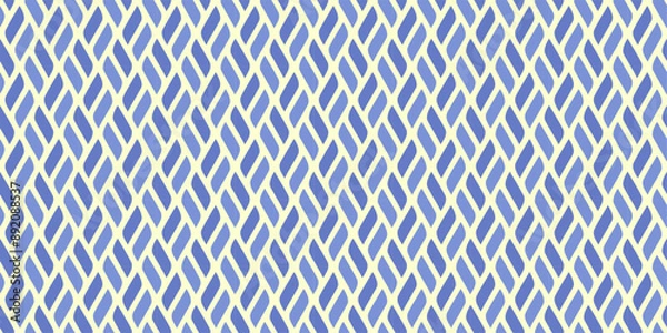 Fototapeta A blue and white patterned fabric with a blue and white design