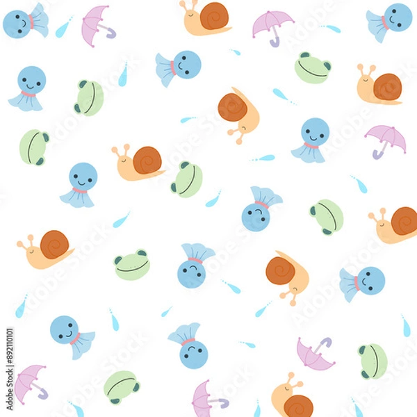 Fototapeta seamless pattern with 