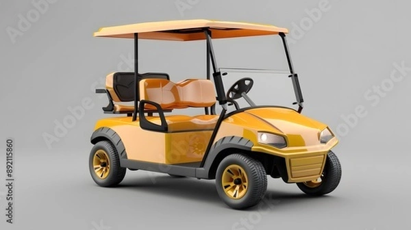 Obraz Golf Cart Mockup. 