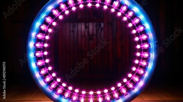 Obraz blue glowing sphere