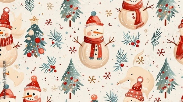 Obraz Winter Wonderland Pattern