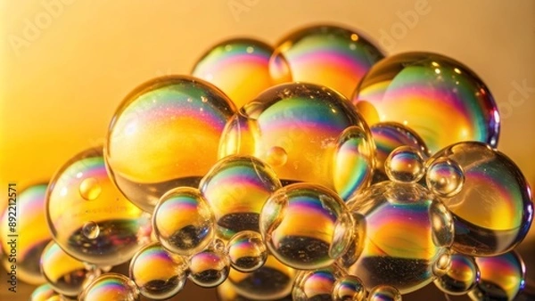 Obraz abstract background with bubbles