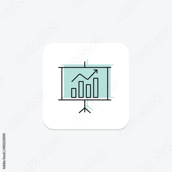 Fototapeta Trade Negotiation color shadow thinline icon , vector, pixel perfect, illustrator file