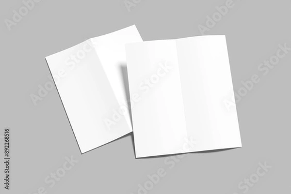 Fototapeta DL Bifold Brochure Blank Mockup