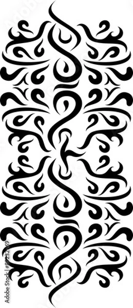 Fototapeta Ornaments Wall Silhouette