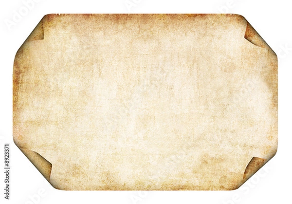 Obraz Pergamino con esquinas enrolladas