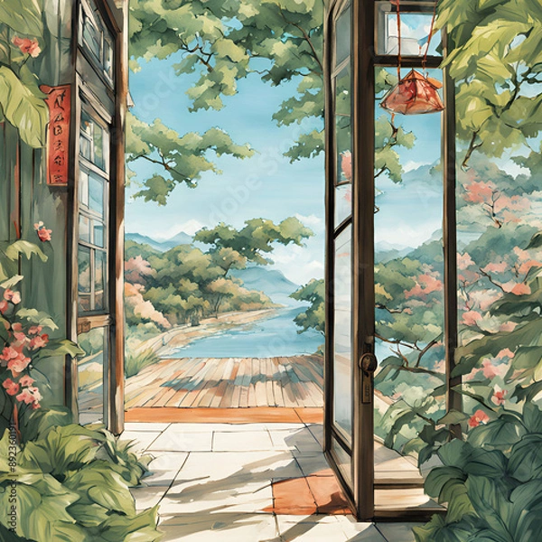 Obraz view from window