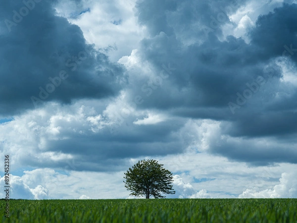 Obraz Wolken über Baum