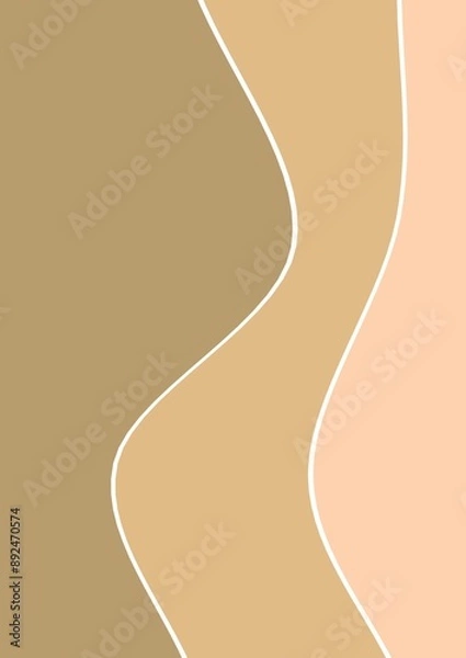 Fototapeta brown wave pattern background