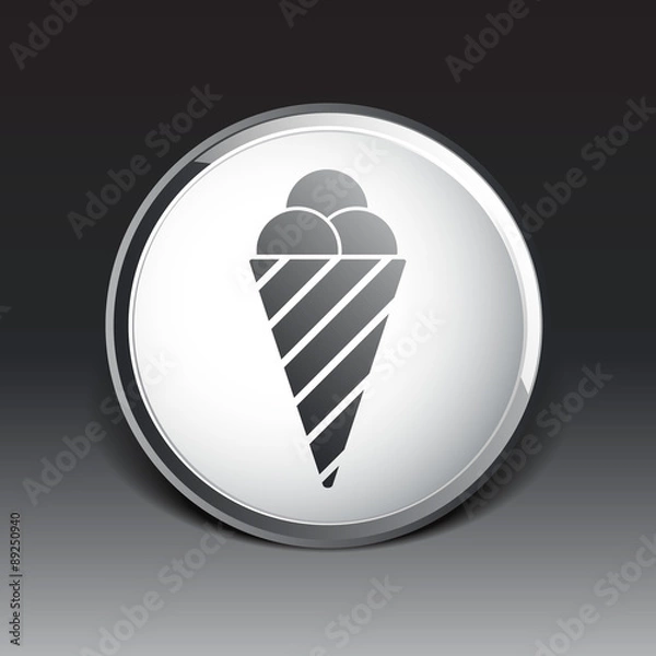 Fototapeta Vector sign abstract ice cream logo stylized