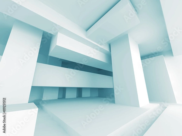 Fototapeta Abstract Modern White Architecture Background