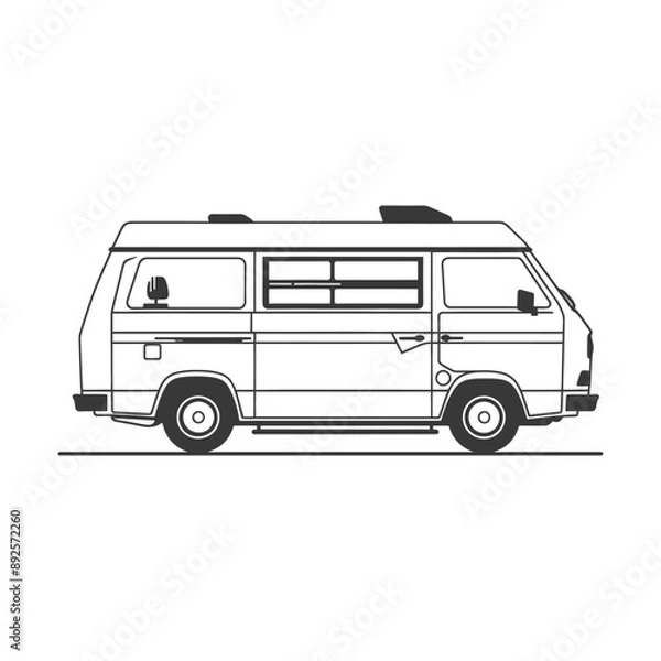 Fototapeta van minimalist line art icon logo symbol 