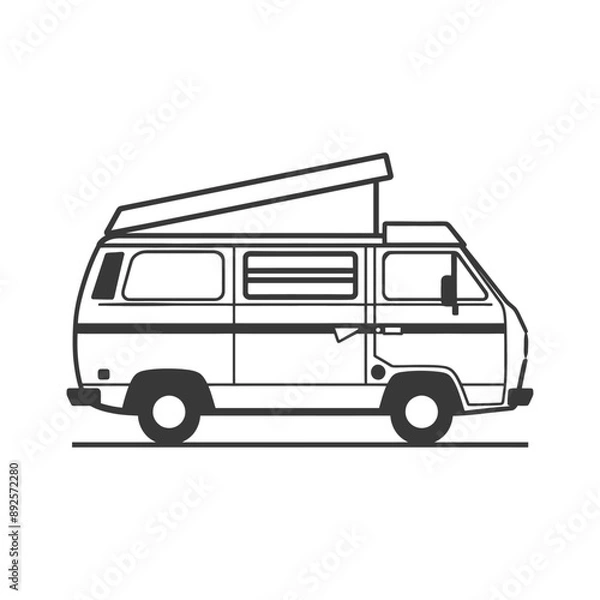 Obraz van minimalist line art icon logo symbol 