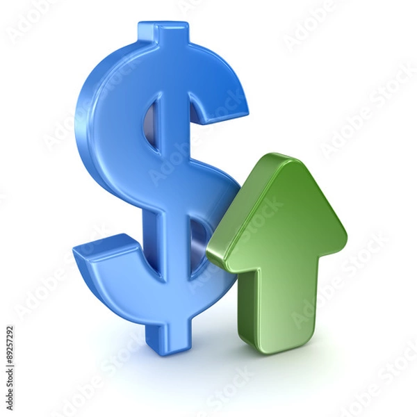 Obraz Dollar Sign and Arrow