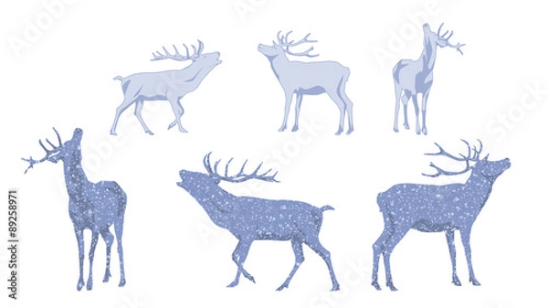 Obraz Christmas Decoration Deer Set