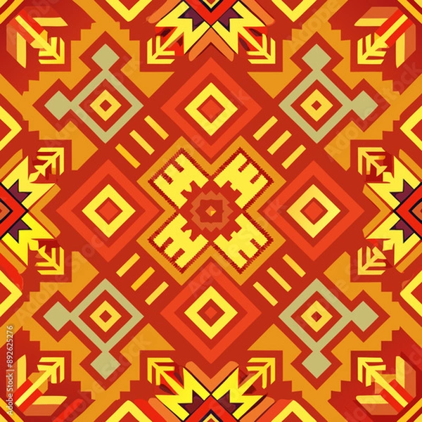 Obraz Ethnic pattern for background.