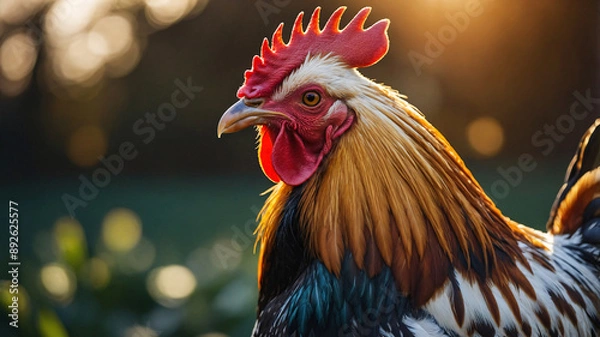 Obraz Rooster in natural environment.