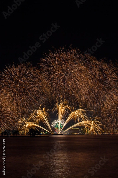 Fototapeta 松江水郷祭　花火