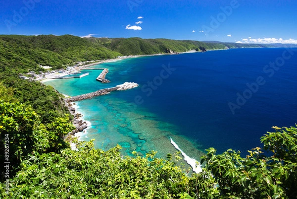 Obraz 沖縄の海・茅打ちバンタからの眺め
