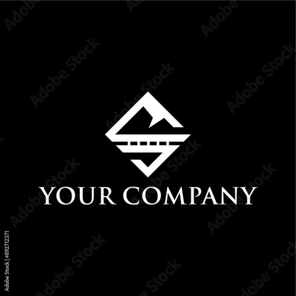 Obraz mountain and road initials concept