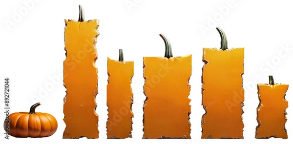 Obraz Medium sized slabs with a pumpkin texture.