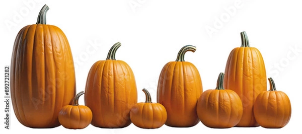 Obraz Large and medium sized pumpkins.