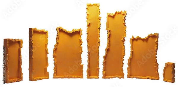 Obraz Narrow rectangular pumpkins in the form of slabs.