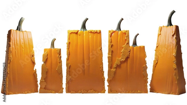 Obraz Large slabs with pumpkin texture.