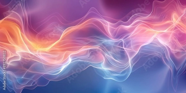 Fototapeta Abstract Pink and Red Smoke Background created by ai