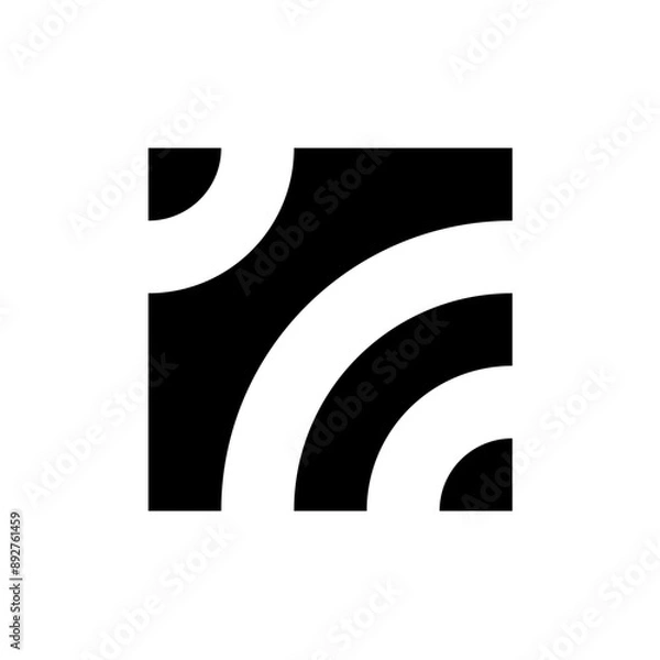 Fototapeta Abstract logo. Icon design. Template elements. Geometric abstract logos