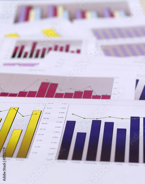 Obraz financial charts